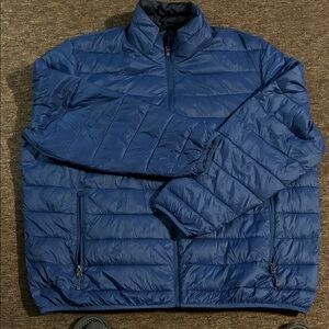 Swiss Tech Men’s Navy Quilted Packable Puffer Jacket